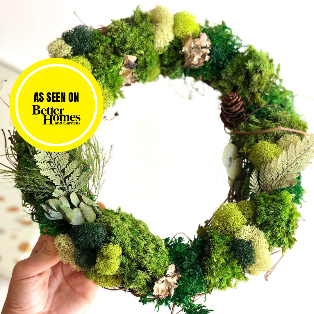 DIY Moss Wall Art Wreath Kit